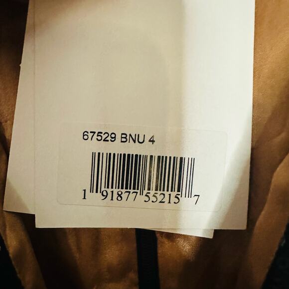 MAC DUGGAL Black Nude Sequin Lace Burnout Embellished A-Line Dress Size 4 NWT - Picture 14 of 16